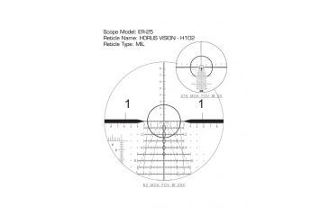 Image of U.S. Optics B-25 5-25x52mm Rifle Scope, Digital Red FFP Horus H102 Reticle,100 Click Elevation Knob and US#5 Windage Knob with 1/10 MIL Adjustment, Matte Black, B-25 H102