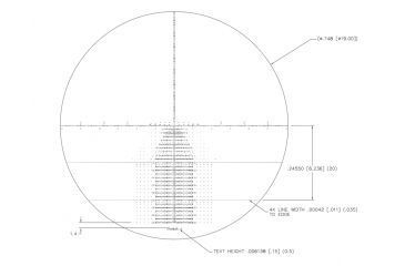 Image of U.S. Optics B-25 5-25x52mm Rifle Scope, Digital Red FFP Horus T-3 Reticle, 110 Click EREK Elevation Knob and US#5 Windage Knob with 1/10 MIL Adjustment, Matte Black, B-25 T-3