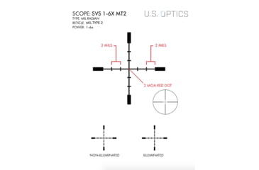 Image of U.S. Optics SVS 1-6x24mm Rifle Scope with Trybe Enhancer Optics