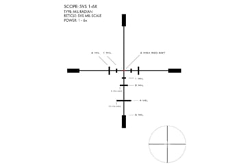 Image of U.S. Optics SVS 1-6x24mm Rifle Scope with Trybe Enhancer Optics