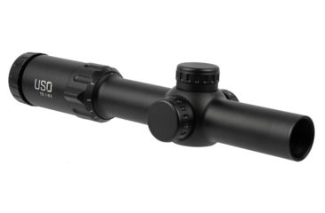 Image of U.S. Optics TS-6X Rifle Scope, 1-8x24mm, 30mm Tube, Digital Red SFP Simple Cross Hair Reticle, Elevation and Windage Zeroing Knob with 1/2 MOA Adjustments, Matte, Black, TS-8X SFP