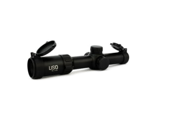 Image of U.S. Optics TS-8X Rifle Scope, 1-8x24mm, 30mm Tube, Digital Red SFP Simple Cross Hair Reticle, Elevation and Windage Zeroing Knob with 1/2 MOA Adjustments, Matte, Black, TS-8X SFP