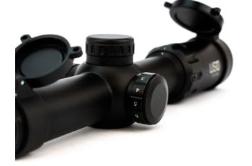 Image of U.S. Optics TS-8X Rifle Scope, 1-8x24mm, 30mm Tube, Digital Red SFP Simple Cross Hair Reticle, Elevation and Windage Zeroing Knob with 1/2 MOA Adjustments, Matte, Black, TS-8X SFP