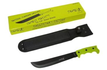 Image of U.S. Spec Zombie Survival Knife Machete, 10in, Zombie Green, 10, KZM10