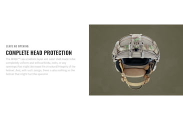 Image of UARM BHBH Boltless High-Cut Ballistic Helmet, Type IIIA Threat Level, Multicam, M, BHBHMM