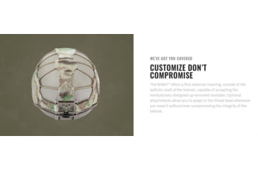 Image of UARM BHBH Boltless High-Cut Ballistic Helmet, Type IIIA Threat Level, Multicam, M, BHBHMM