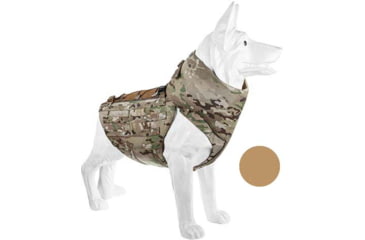 Image of UARM CBA Canine Body Armor, Type IIA Threat Level, Coyote, S, CBASC-SACBAS2A