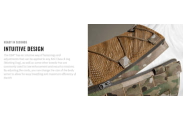 Image of UARM CBA Canine Body Armor, Type IIA Threat Level, Multicam, S, CBASM2A-SACBAS2A