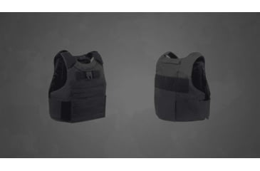 Image of UARM FRMV Fast Response Metropolis Vest, Type IIA Threat Level, Skeletal Cummerbund, Black, S-M, FRMVMB-SAMVSASM2A1