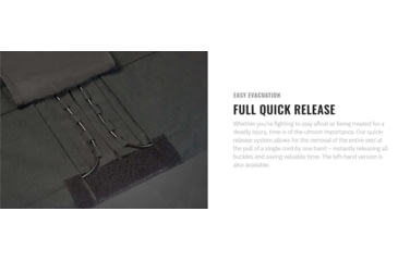 Image of UARM FRMV Fast Response Metropolis Vest, Type IIA Threat Level, Skeletal Cummerbund, Black, S-M, FRMVMB-SAMVSASM2A1