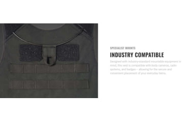 Image of UARM FRMV Fast Response Metropolis Vest, Type IIA Threat Level, Skeletal Cummerbund, Black, S-M, FRMVMB-SAMVSASM2A1