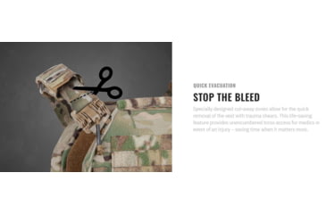 Image of UARM FRPC Fast Response Plate Carrier, Pocket Cummerbund, Multicam, S, FRPCSM-ACFRPCSM