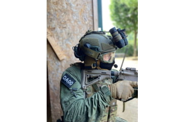 Image of UARM HCBH High Cut Ballistic Helmet, Type IIIA Threat Level, Ranger Green, L, HCBHLR