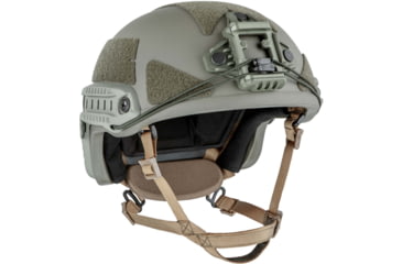 Image of UARM HCBH High Cut Ballistic Helmet, Type IIIA Threat Level, Ranger Green, M, HCBHMR