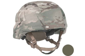 Image of UARM LCBH Low Cut Ballistic Helmet, Type IIIA Threat Level, Ranger Green, M, LCBHMR