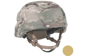 Image of UARM LCBH Low Cut Ballistic Helmet, Type IIIA Threat Level, Tan, M, LCBHMT