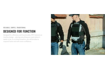 Image of UARM MPC Metropolis Plate Carrier, Skeletal Cummerbund, Black, S, MPCSB-ECMPCSB