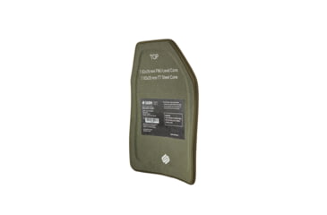 Image of UARM SA3AU Level IIIA+ UHMWPE SAPI Armor Plate, Multi-Curved, Nylon Covered, 12.5in x 9.4in, Ranger Green, Medium, SA3AUM