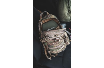 Image of UARM SA3U Level III+ UHMWPE SAPI Armor Plate, Multi-Curved, Nylon Covered, Ranger Green, Large, SA3UL