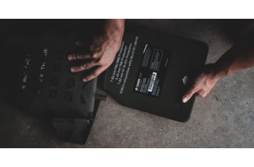 Image of UARM SA3U Level III+ UHMWPE SAPI Armor Plate, Multi-Curved, Nylon Covered, Ranger Green, Large, SA3UL