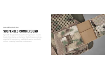 Image of UARM WPC Weightless Plate Carrier, Skeletal Cummerbund, Multicam, S, WBPCSM-SCWBPCSM