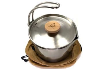 Image of Uberleben Kessel Pot w/ Waxed Canvas, Stainless, UB-KE00-0101