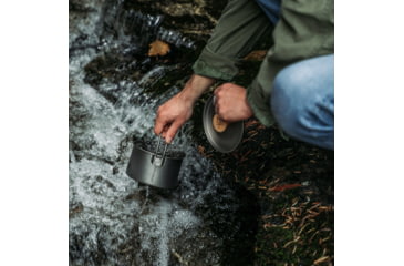 Image of Uberleben Kessel Pot w/ Waxed Canvas, Titanium, UB-KETI-0101