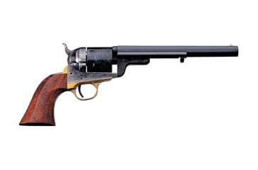 Image of Uberti 1851-Navy-Conversion Revolver, .38 Special, 7.5in barrel, case hardened steel frame, walnut grip, revolving chamber, fixed, 6 round cylinder, UI1851NC.38SP7.51FRRMPG