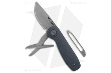 Image of UCO Nason 3-in-1 Folding Knife Multi-Tool, 1.80in, D2, Normal Blade, Polymer Blue Handle, Gray/Blue, 5.00in, BHQ-204744