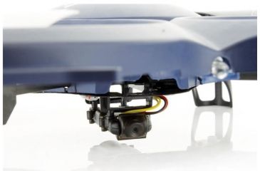 Image of UDI RC U818A-1 2.4Ghz 4 Channel 6 AXIS UFO Drone w/2MP 720P camera &amp; protection, Dark Blue 61236