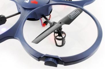 Image of UDI RC U818A-1 2.4Ghz 4 Channel 6 AXIS UFO Drone w/2MP 720P camera &amp; protection, Dark Blue 61236