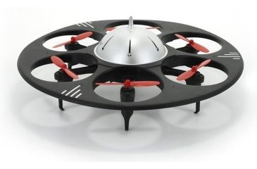 Image of UDI RC U845 UFO Drone 2.4Ghz 4 Channel 6 AXIS headless w/720P HD camera, Black 61324
