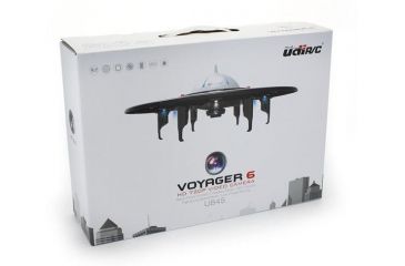 Image of UDI RC U845 UFO Drone 2.4Ghz 4 Channel 6 AXIS headless w/720P HD camera, Black 61324