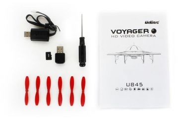 Image of UDI RC U845 UFO Drone 2.4Ghz 4 Channel 6 AXIS headless w/720P HD camera, Black 61324