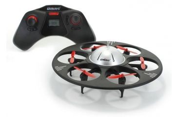 Image of UDI RC U845 UFO Drone 2.4Ghz 4 Channel 6 AXIS headless w/720P HD camera, Black 61324