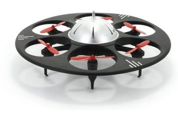 Image of UDI RC U845 UFO Drone 2.4Ghz 4 Channel 6 AXIS headless w/720P HD camera, Black 61324