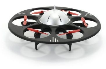 Image of UDI RC U845 UFO Drone 2.4Ghz 4 Channel 6 AXIS headless w/720P HD camera, Black 61324