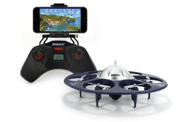 Image of UDI RC U845 UFO Drone w/WIFI FPV 2.4Ghz 4 Channel 6 AXIS headless w/720P HD camera, Navy Blue 61325