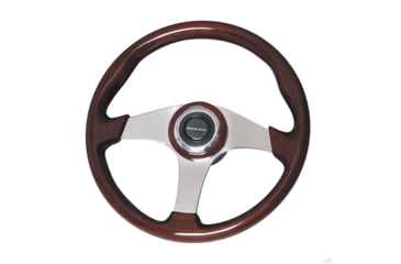 Image of Uflex USA 62686G Mahogany Steering Wheel 13.8in, ALICUDI