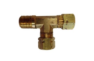 Image of Uflex USA Male Run T-Fitting - 3/8&quot; x 3/8&quot; Tube x 1/4&quot; NPT 65791