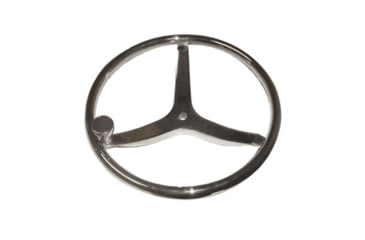 Image of Uflex USA Stainless Steel Steering Wheel With Speed Knob 13.5in, V46