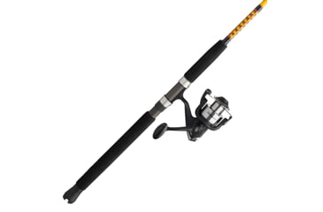 Image of Ugly Stik Bigwater Spinning Combo, 4.9/1, Right/Left, 50, 6ft. 6in. Rod Length, Medium Power, 2 Pieces Rod, Black/Red/Yellow, BWS1020S66250SZ