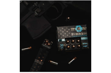 Image of ULTIMATE AMMUNITION 9mm Luger 90Grain +P FTM Centerfire Pistol Ammo, 20 Rounds, 4023