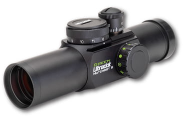 Image of Ultradot Matchdot II Red Dot Sight 2, 4, 6, 8 MOA / 2 Reticles, Black, Green Matchdot II
