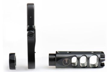 Image of Ultradyne C4 Dynamount Flip-Up Front Sight w/Mercury Compensator, .223/5.56, 1/2x28, Black, UD10730