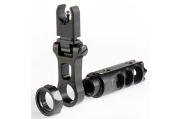 Image of Ultradyne C4 Dynamount Flip-Up Front Sight w/Mercury Compensator, .223/5.56, 1/2x28, Black, UD10730