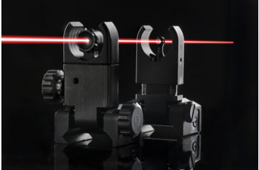 Image of Ultradyne C4 Folding Front and Rear Sight Combo, 7.62/.308, Black, UD11250
