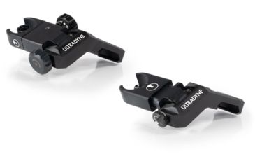 Image of Ultradyne C4 Offset Flip-Up Front/Rear Sight Set, Black, UD10880