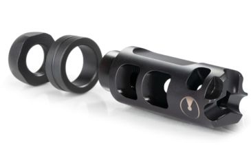 Image of Ultradyne Pulse Compensator Muzzle Brake, AR-15, .223/5.56, 1/2-28in, .865in Outside Diameter, 416 SS, Salt Bath Nitride, Black, UD11160