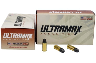 Image of Ultramax 9mm Luger 147 grain Lead Round Nose Pistol Ammo, 50 Rounds, ULT-9MM-1-N